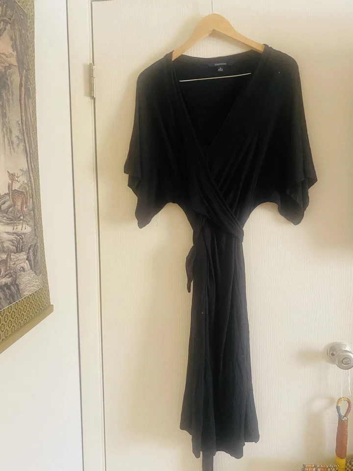 Vestido midi manga dolman tejido jersey envolvente kimono Fairygoth de Chadwick’s 14 Foto 2 de 4