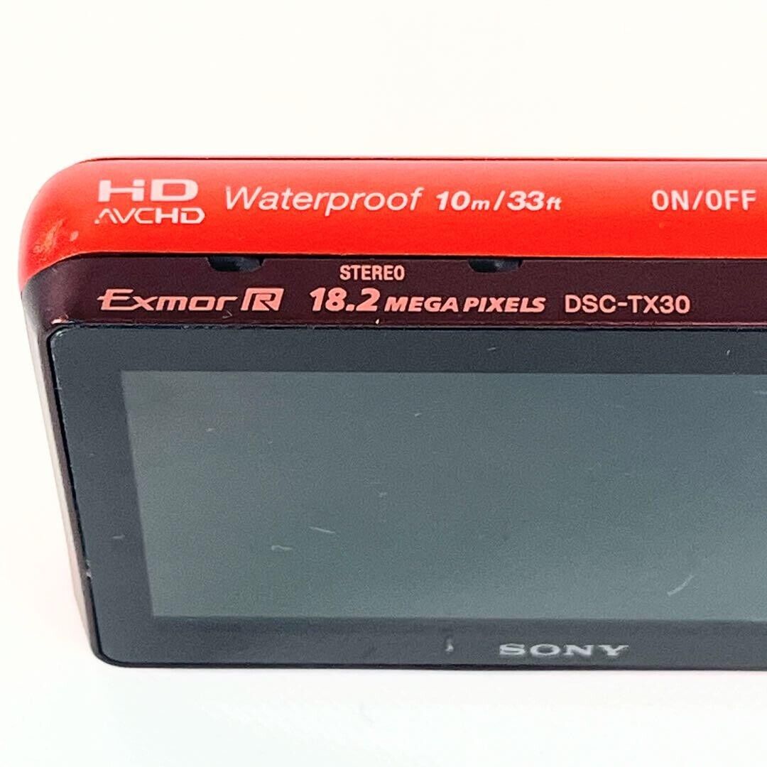 Sony Cyber-shot DSC-TX30 18.2MP Digital Camera - Orange Sony Cyber-shot DSC-TX30 18.2MP Digital Camera - Orange