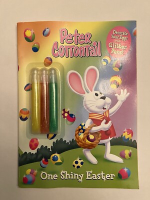 One Shiny Easter (Peter Cottontail) by Golden Books Paperback Book Glitter Pens