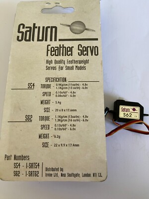 SATURN FEDER SERVO S62 X 1 FÜR KLEINE MODELLE R/C ERSATZTEILE