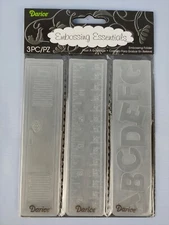 Darice Embossing Essentials Folder 1218-80 School 3 Pack Craft Scrapbooking