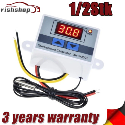 DC 12 V Digital Temperatur Controller XH-W3001 Thermostat Mit Wasserdicht Sonde