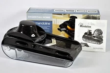 Essential Home EASY MANDOLIN Slice GRATE Julienne SHRED Container & Guide