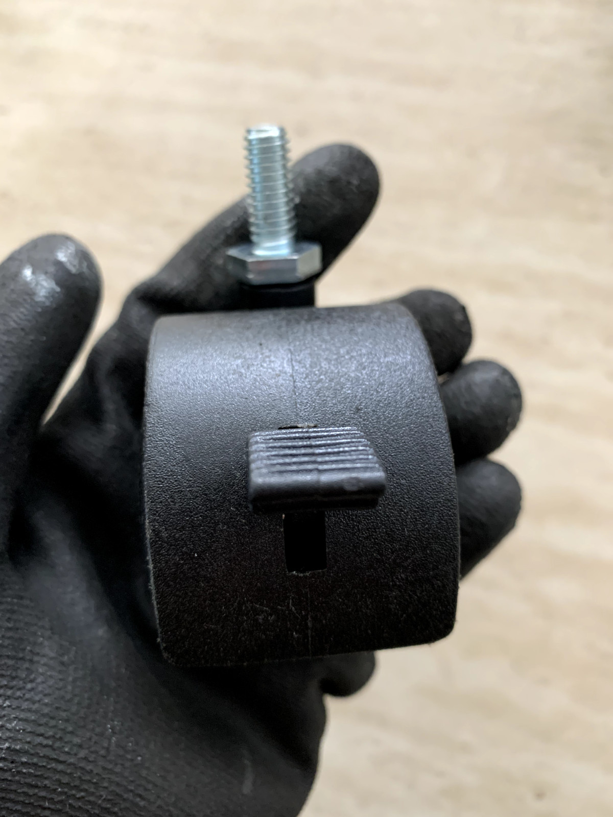 2" Plastic Twin Office Chair Black Wheel Caster w/ Locking Brake 5/16" Stem