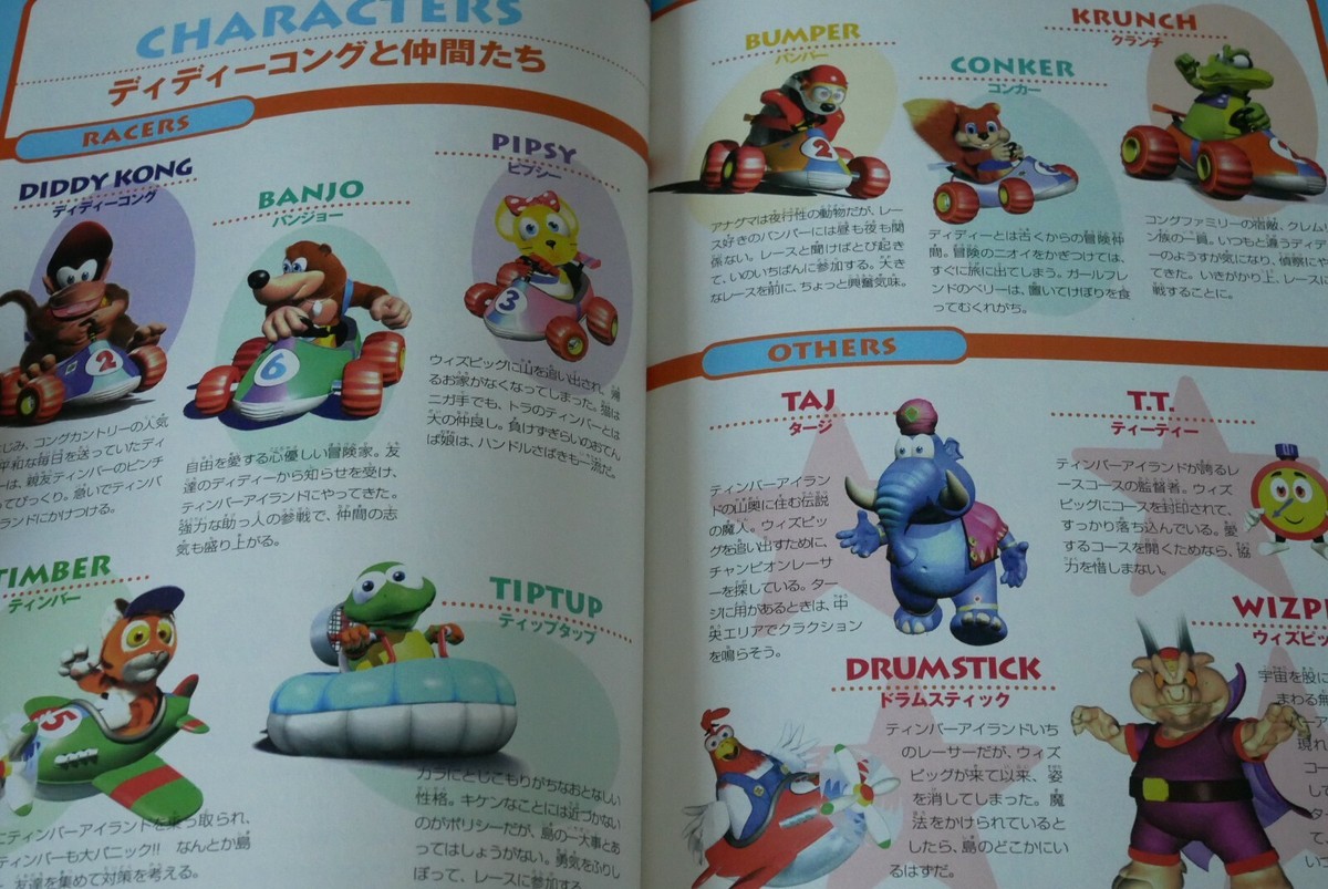 JAPAN Nintendo Official Guide Book: Diddy Kong Racing | eBay