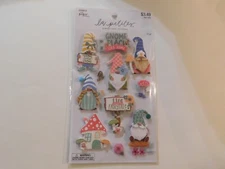 The paper studio la petites Whimsical Gnomes 3D stickers 11pc