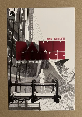 Dawnrunner #1 1:25 B&W Foil Cagle Variant