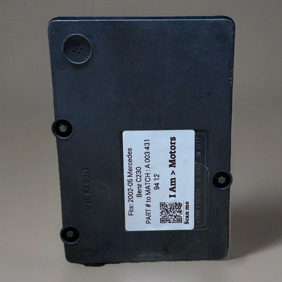 Módulo de bomba de freno ABS reacondicionado 2002-05 Mercedes-Benz C230 | A 003 431 94 12 Foto 3 de 4