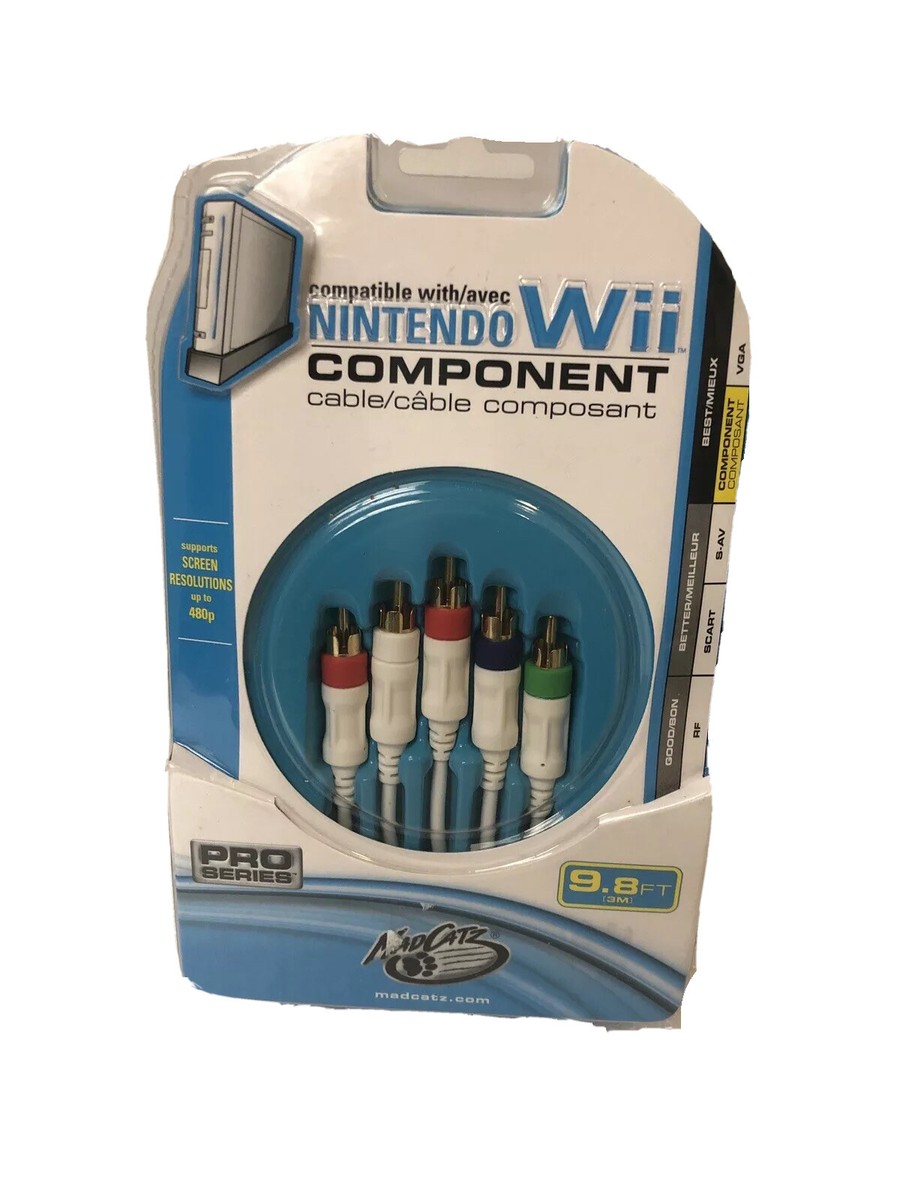 Nintendo Wii Component Cable HD by Mad Catz Brand New Nintendo Wii Component Cable HD by Mad Catz Brand New