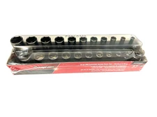 Snap On Tools NEW 222SFFSFDT 22pc 3/8"dr 1/4-7/8" Shallow/Deep Socket Foam Set