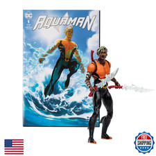 McFarlane Toys DC Direct Page Punchers Aqualad 7in Action Figure with Aquaman Co