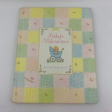 Vintage Baby's Milestones Book Birth to Seven Years C R Gibson 1977 Patchwork