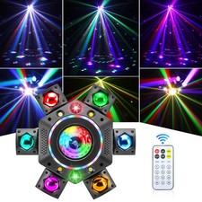 6 Arm Stage Moving Head Light DMX LED Bee Eye Beam Laser Lighting DJ Disco Party