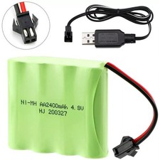 4.8V 2400mAh NI-MH AA Rechargeable Battery Pack for RC Truck Cars Vehicles