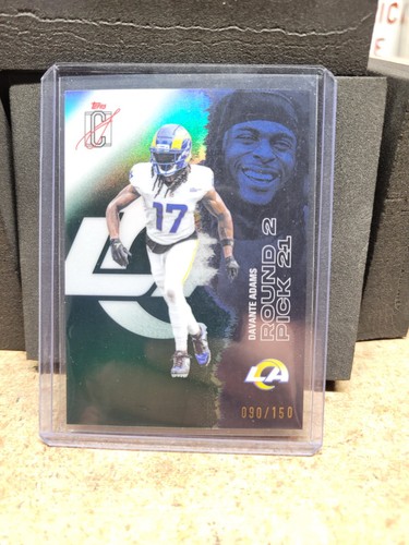 2025 Topps Signature Class Davante Adams Chrome Green Refractor #090/150 LA Rams