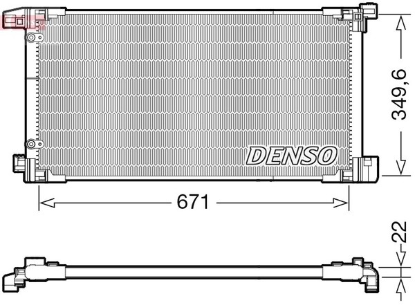 Denso Kondensator Klimaanlage Klimakondensator FüR Toyota Prius PHV 1.8 Plug-In-image