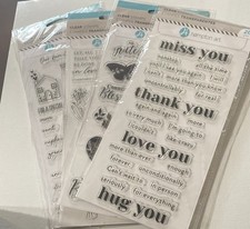 Clear Stamps Hampton Art Layering Clear Stamps TRANSPARENTES Lot Of 4