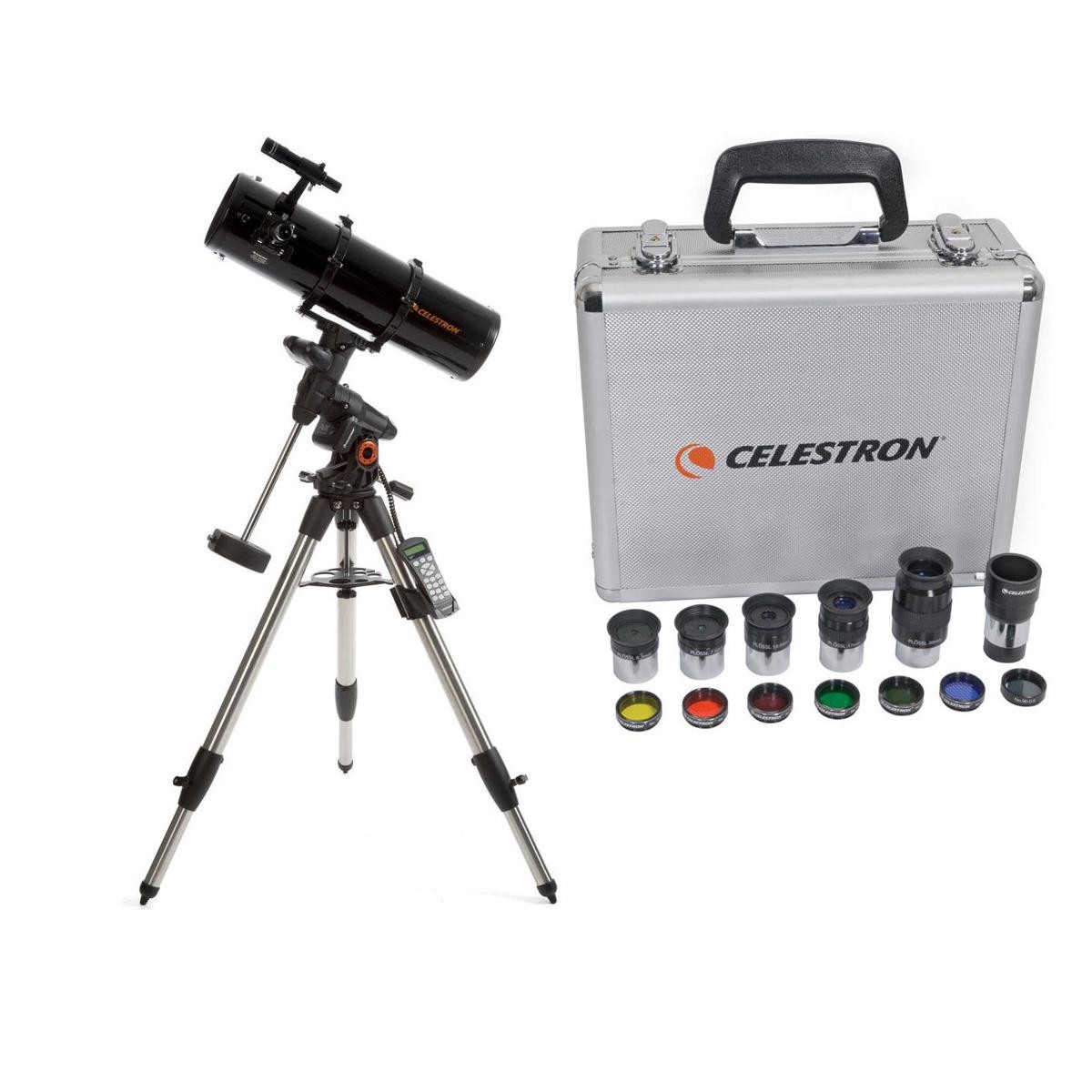Celestron Advanced VX 6" Newtonian Telescope - with Deluxe Accessory Kit (5 Cele