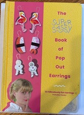 The Super Sassy Book of Pop Out Earrings Hardcover with 33 Pairs and Hooks