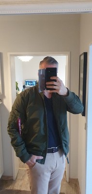 Alpha Industries Bomberjacke MA-1 TT Grün slim fit XL W.Neu