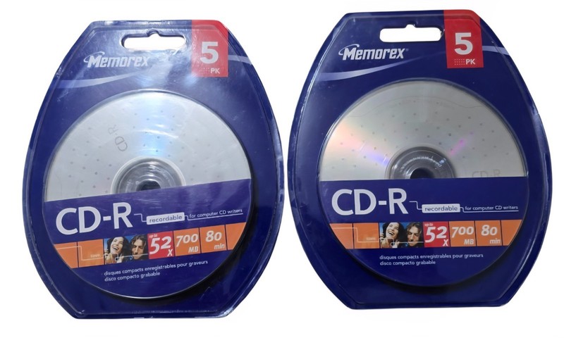 2 Brand New sealed packs of Memorex CD-R 5 pack