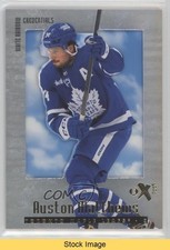 2023-24 Skybox E-X 2000 White Rainbow Credentials Auston Matthews #82 READ 3d2