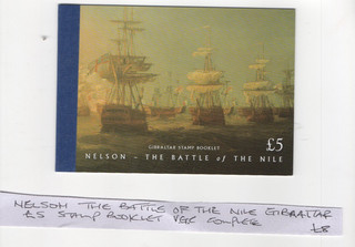 1998 GIBRALTAR NELSON BATTLE OF THE NILE MINT BOOKLET FROM COLLECTION BX1/22