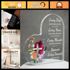 Inspirational Christian Gifts for Women - Bible Verse Acrylic Decor, Birthday 