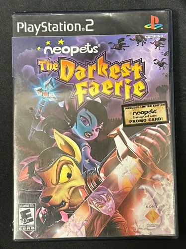 Neopets: The Darkest Faerie PlayStation 2 2005 PS2 Complete CIB W/ Promo Card