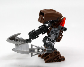LEGO Bionicle Matoran Velika 8721 Figure w/ Drill Weapon & Mask (As Shown)