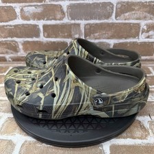 Crocs Classic Realtree V2 Slip On Clogs Sandals Brown Green Men  s Size 11
