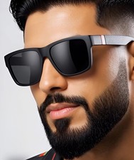 Men Sunglasses Shades Sport Driving Dark Lens Square Light Weight Retro Vintage