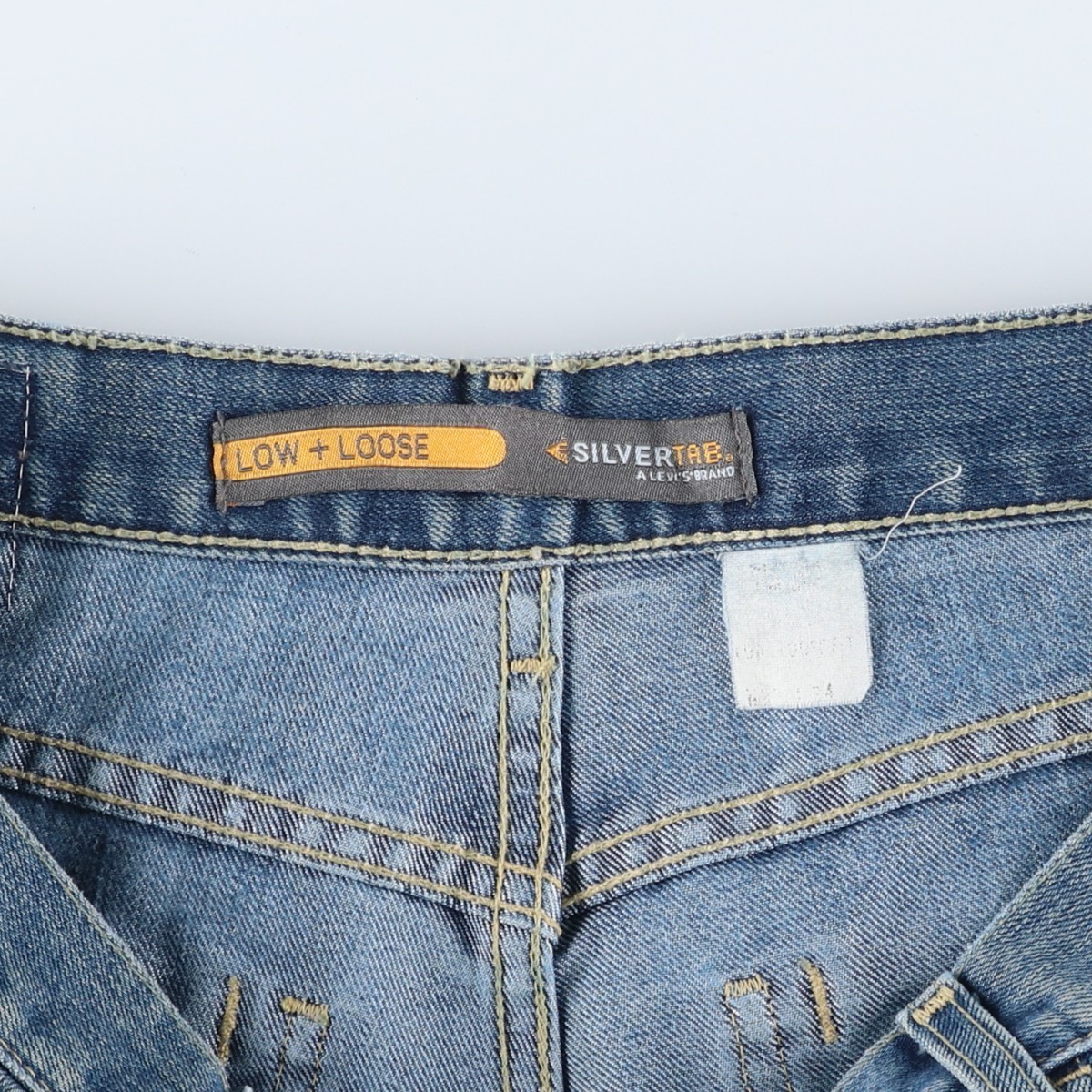 Vintage Levi's SILVER TAB LOW+LOOSE Straight Denim Pants Men's Size 36 thumbnail 4