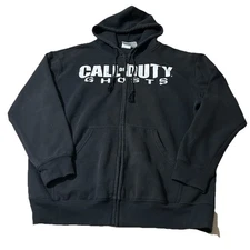 Call Of Duty Ghosts 2013 Video Game Promo Full Zip Hoodie Size XL