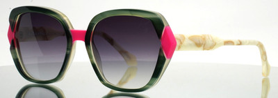 FACE A FACE Gioco 1 4057 Tortoise Green Irise Womens Sunglasses 55-18-144 B:47 B