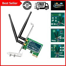 Wireless N Dual Band 600Mbps 2.4GHz 300Mbps or 5GHz 300Mbps PCIE WiFi Adapter...