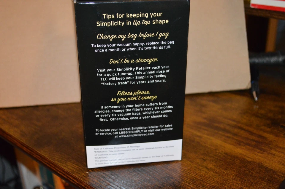 Simplicity Synchrony Genuine HEPA Media Vacuum Bags Type W - 6 PK Item- SWH-6 - Image 4 of 4