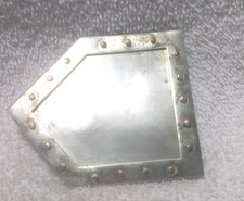 Silver First Base Double Layer Belt Buckle Copper Pins Hand Made One Of A Kind