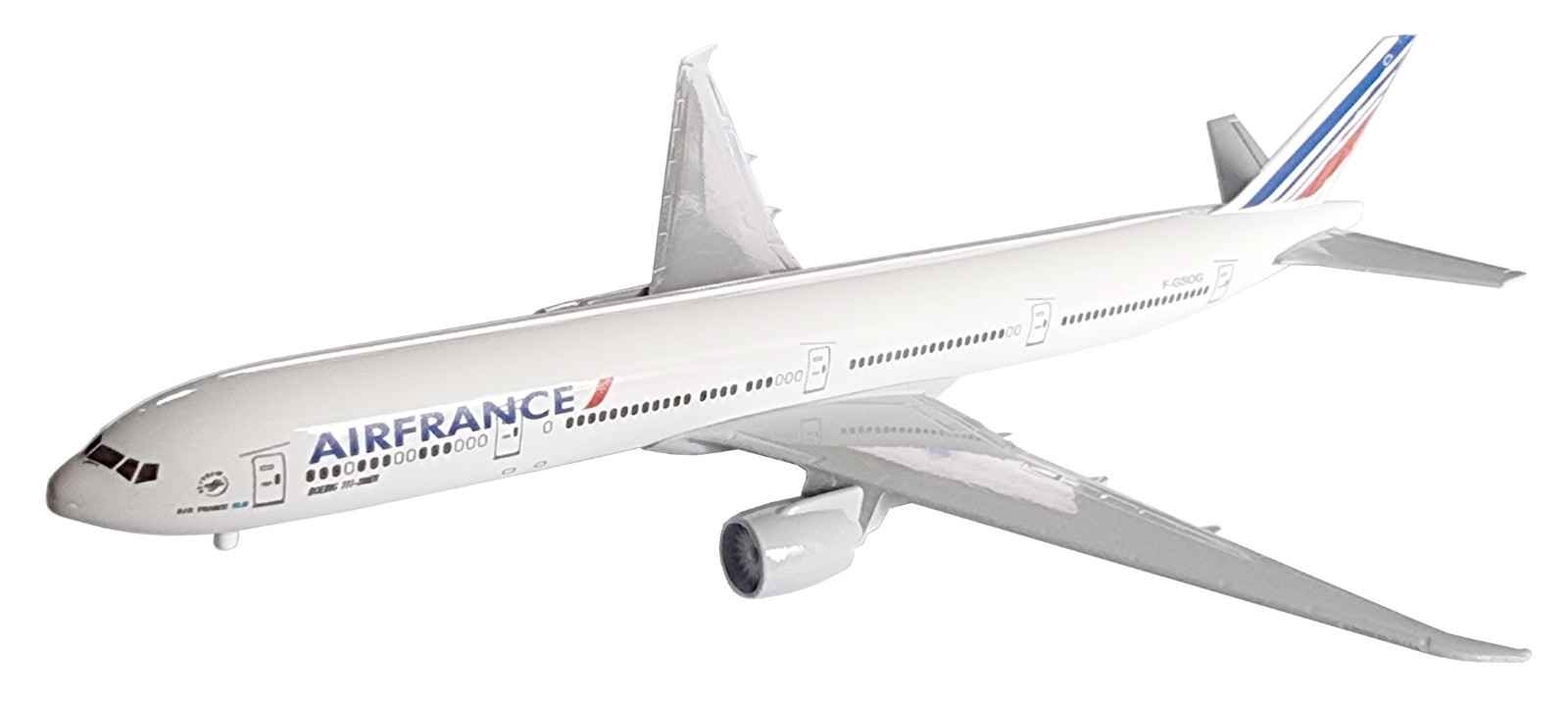 Maquette d'avion Boeing B777 Air France en métal pour décoration de bureau