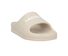 Lacoste White Serve Slide 2.0 Men's Light Gray Sandal Shoes Size US 11 EU 44.5