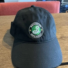 NY Brooklyn Brewery Hat Mens One Size Black Cotton Logo - OSFM