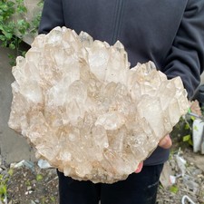 29.8lb Natural Clear White Quartz Crystal Cluster Rough Healing Specimen
