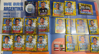 Panini FIFA World Cup Qatar 2022 Argentina Soccer Stickers Foil Base Set