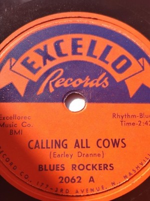 BLUES ROCKERS Calling All Cows /Johnny May EXCELLO 2062 10'' 78RPM R&B Blues 1955