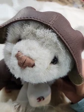 Bialosky Treasury 7" Fully Jointed 1987 Pilot Charlie Teddy Bear With Stand