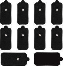 Upgraded 10-Pack TENS Unit Replacement Pads - Large Size 2"X5" Stronger Self-