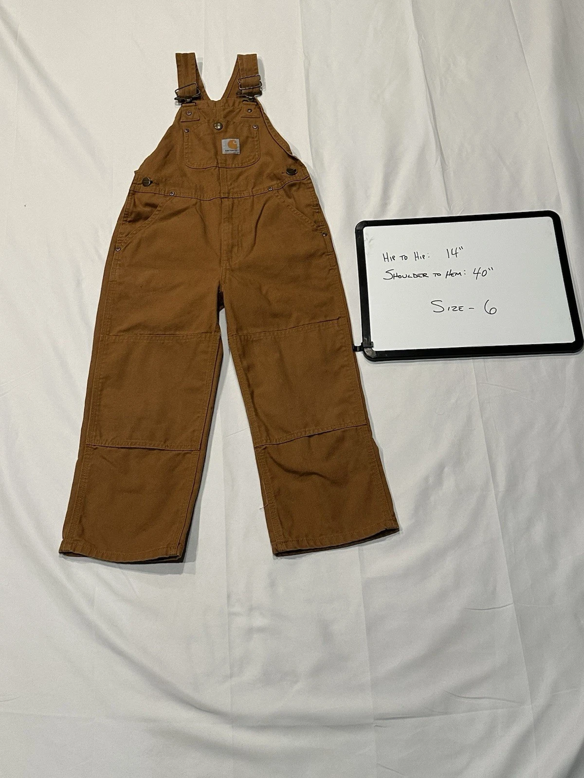 Carhartt Youth Kids Boys 6 Duck Bib Overalls