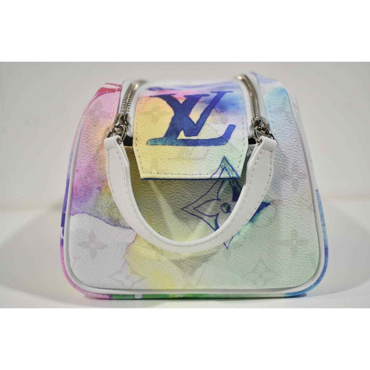 LV Watercolor Dopp Kit Monogram Toilet Pouch Multicolor