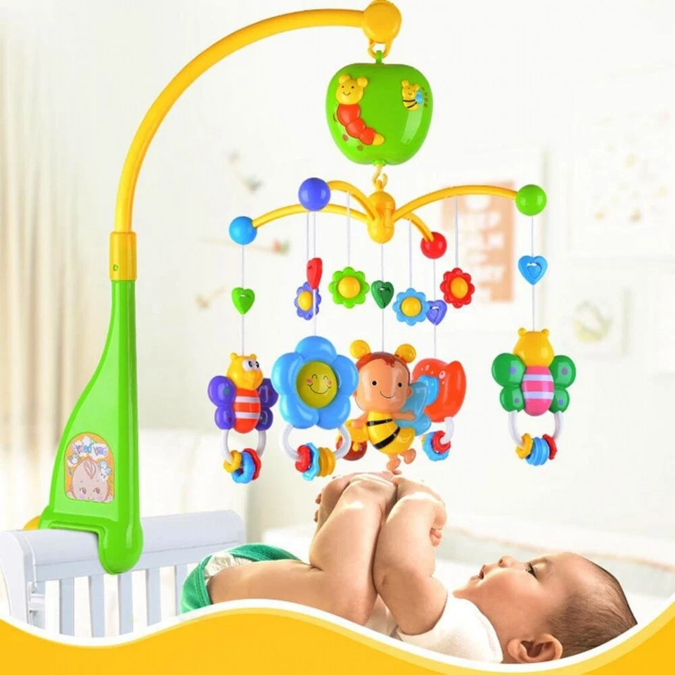 MalPlay Mobile mit Spieluhr Musik  Babymobile für Kinderwagen Kinderbett Kindern - Bild 4 von 4