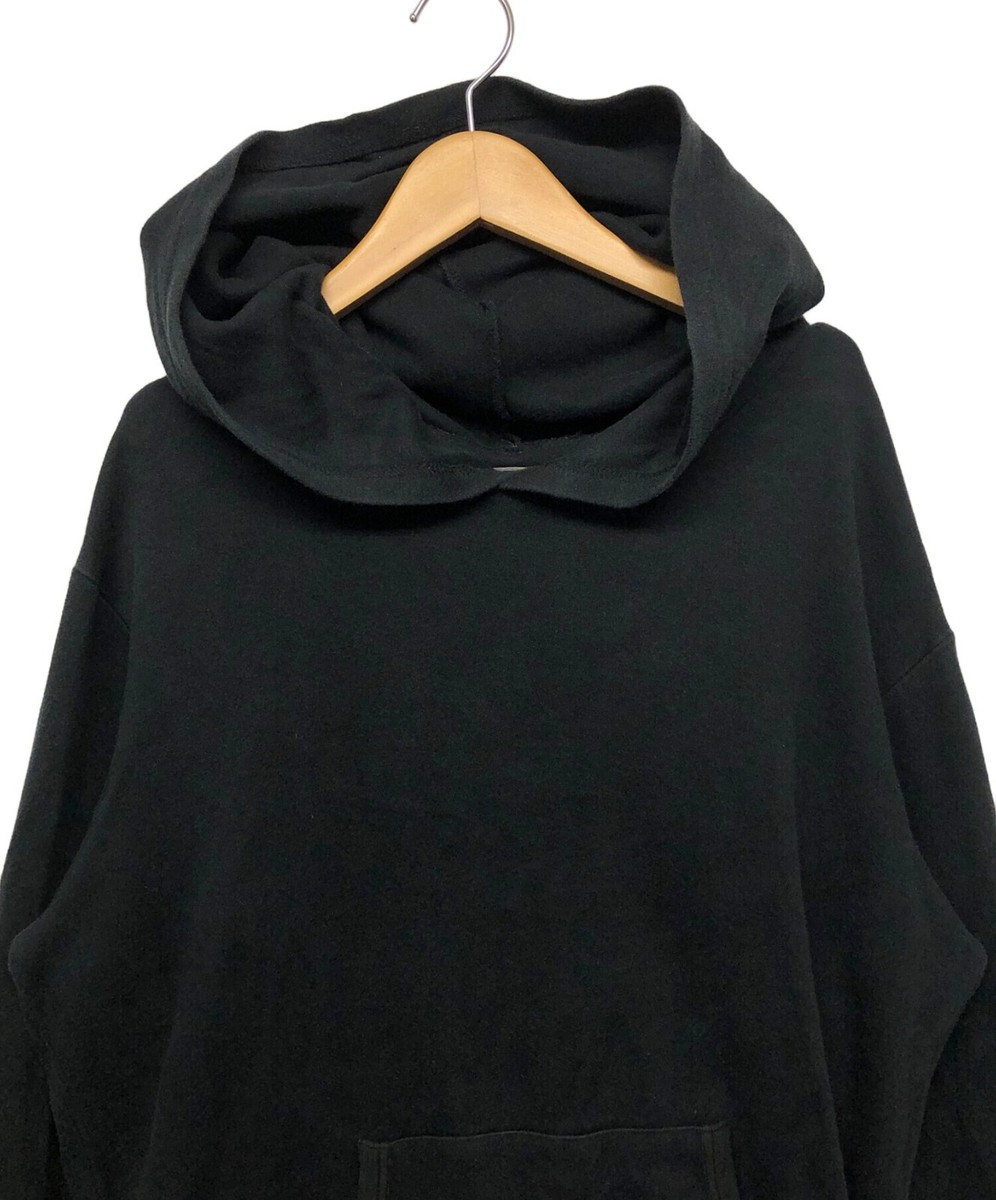 Yohji Yamamoto pour homme men's back logo hoodie size4 Black